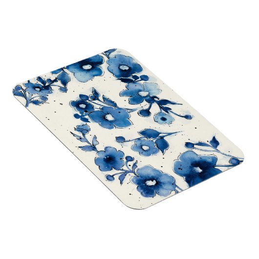 独立した青の開花 マグネット (右側)