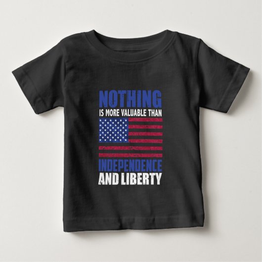 独立とリブほど価値は無い ベビーTシャツ (正面)