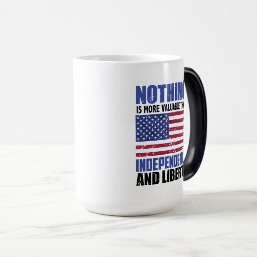 独立とリブほど価値は無い モーフィングマグカップ (正面右)