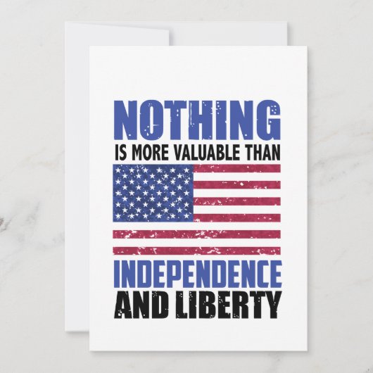 独立とリブほど価値は無い 案内状 (正面)