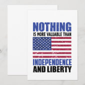 独立とリブほど価値は無い 案内状 (正面/裏面)