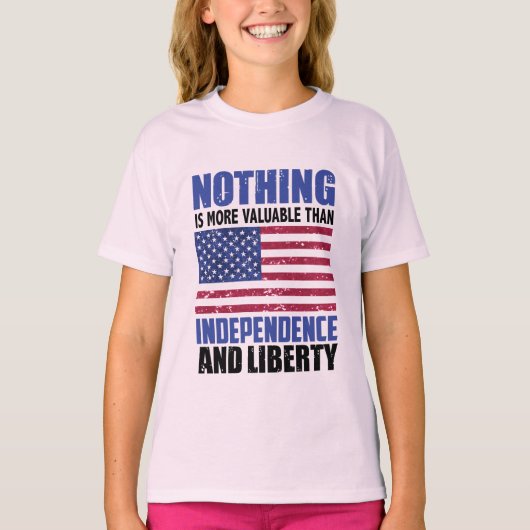 独立とリブほど価値は無い Tシャツ (正面)