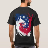 独立の円-倍は味方しました Tシャツ (裏面)