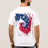 独立の円-倍は味方しました Tシャツ (裏面)