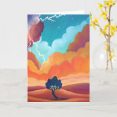 独立の力 – グリーティ空白のングカード カード (黄色い花)