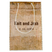 独立の宣言📜歴史教区 ミディアムペーパーバッグ (正面)