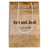 独立の宣言📜歴史教区 ミディアムペーパーバッグ (裏面)