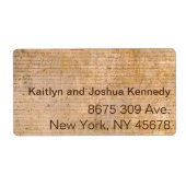 独立の宣言📜歴史教区 ラベル (正面)