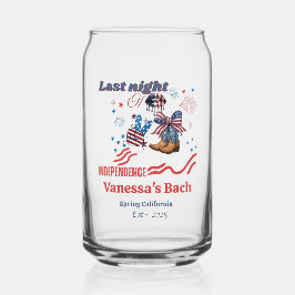 独立の最後の夜4日バチェロレッテ ガラス缶
