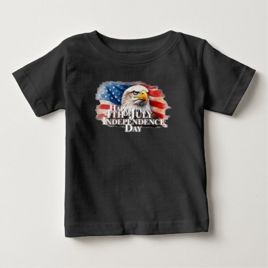 独立の精神 ベビーTシャツ (正面)