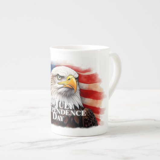 独立の精神 ボーンチャイナマグカップ (正面右)