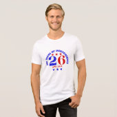 独立の精神 26 - 250年 トライブレンドTシャツ (正面全面)
