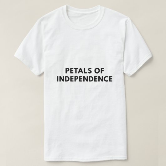 独立の花びら Tシャツ (デザイン正面)