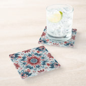 独立の花 ガラスコースター (アングル)