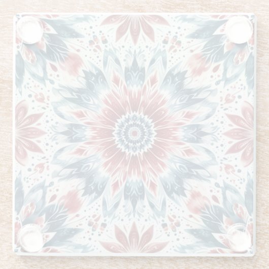 独立の花 ガラスコースター (裏面)