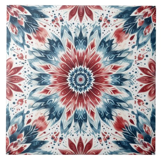 独立の花 タイル (正面)