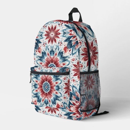 独立の花 プリントバックパック (裏面右端)