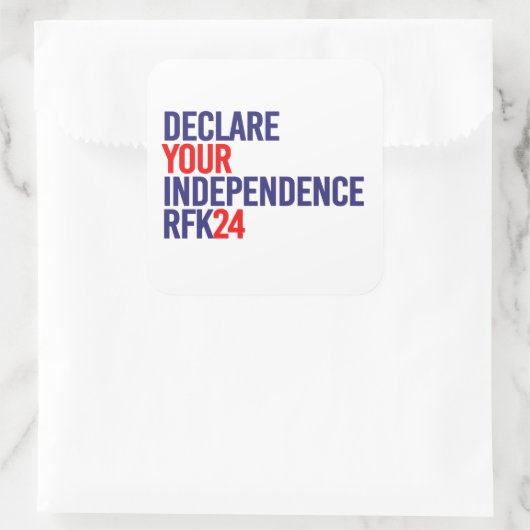 独立を宣言RFK 24 スクエアシール (バッグ)