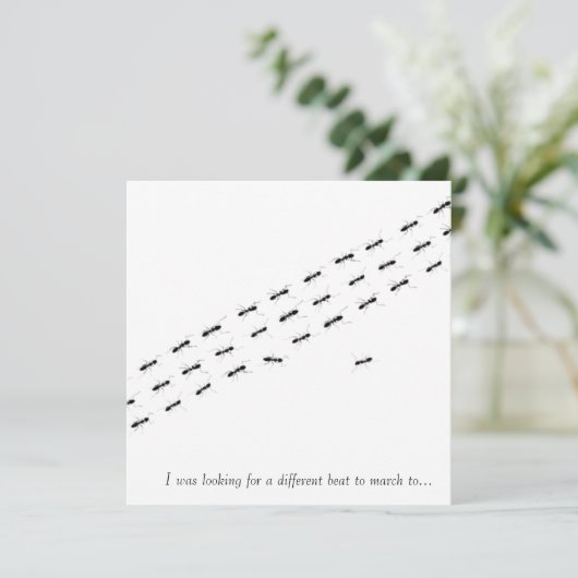 独立アリ葉書 カード (スタンド正面)