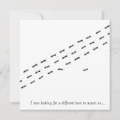 独立アリ葉書 カード (正面)