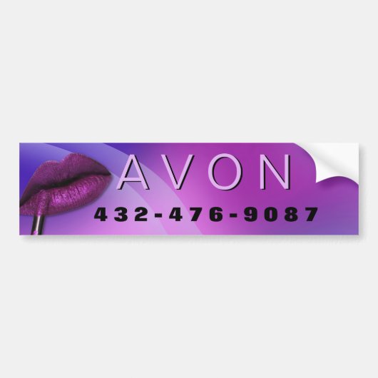 独立カラフル営業担当Avon バンパーステッカー (正面)