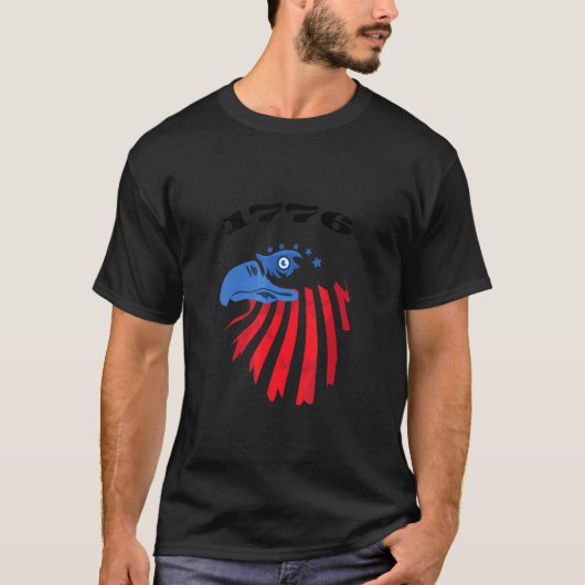 独立シンプル日の《鳥》ハヤブサ Tシャツ (正面)