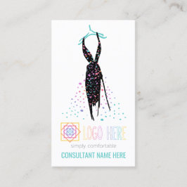 独立ファッション小売業者Blogger追加ロゴ 名刺