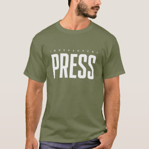 独立プレスグリーンバッジ Tシャツ