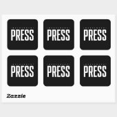 独立プレス識別バッジ スクエアシール (シート)