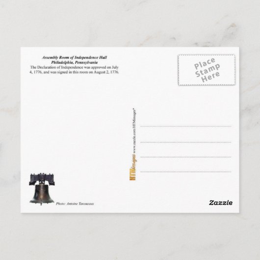 独立ホールの会議室 ポストカード (裏面)