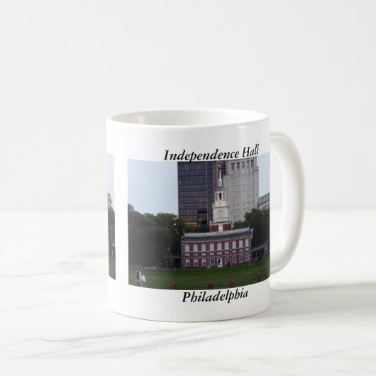 独立ホールフィラデルヒィアのマグ コーヒーマグカップ (正面右)