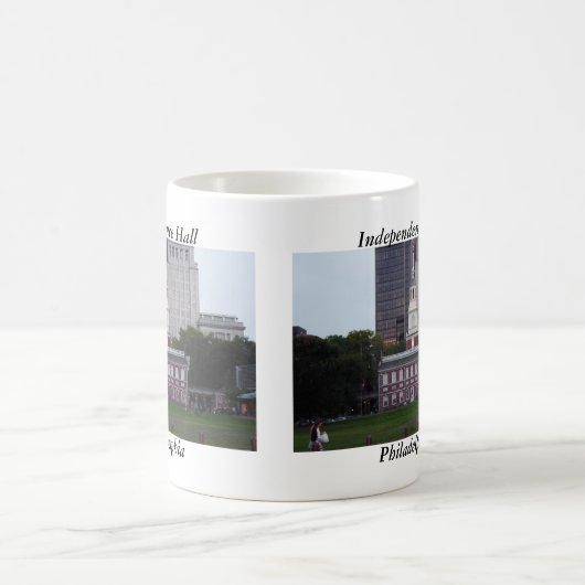 独立ホールフィラデルヒィアのマグ コーヒーマグカップ (中央)
