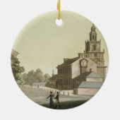 独立ホール、フィラデルヒィア、ペンシルバニア、のために セラミックオーナメント (裏面)