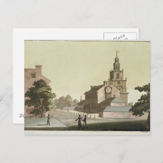 独立ホール、フィラデルヒィア、ペンシルバニア、のために ポストカード (正面/裏面)