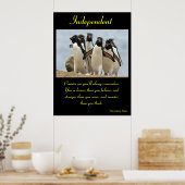 独立ポスター動物5 ポスター (キッチン)