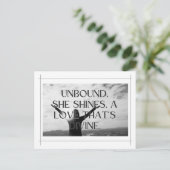 独立女性の日のデザイン：非連結と神 ポストカード (スタンド正面)