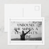 独立女性の日のデザイン：非連結と神 ポストカード (正面/裏面)