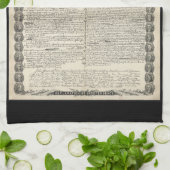 独立宣言の第一草稿 キッチンタオル (折り畳み)