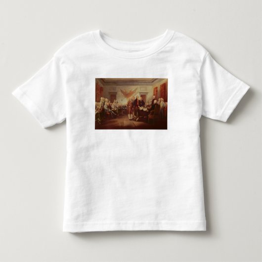 独立宣言の署名 トドラーTシャツ (正面)