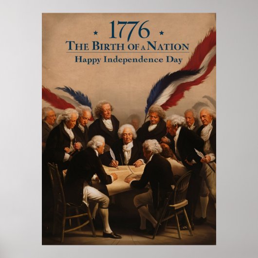 独立宣言の署名 ポスター (正面)