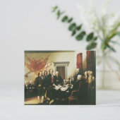 独立宣言の署名 ポストカード (スタンド正面)