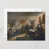 独立宣言の署名 ポストカード (正面/裏面)