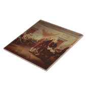 独立宣言の署名、第4 タイル (側面)