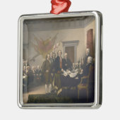 独立宣言の署名、7月4日 メタルオーナメント (左)