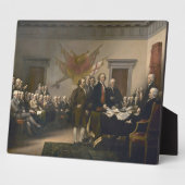 独立宣言への署名、7月4日 フォトプラーク (側面)