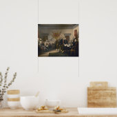 独立宣言への署名、7月4日 ポスター (キッチン)