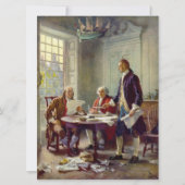 独立宣言を書く(アメリカ合衆国) カード (正面)