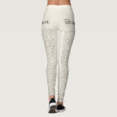 独立宣言アメリカ7月4日 レギンス (裏面)