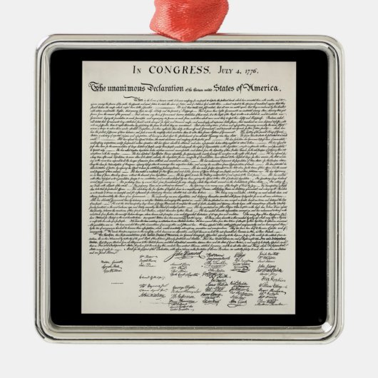独立宣言オーナメント メタルオーナメント (正面)