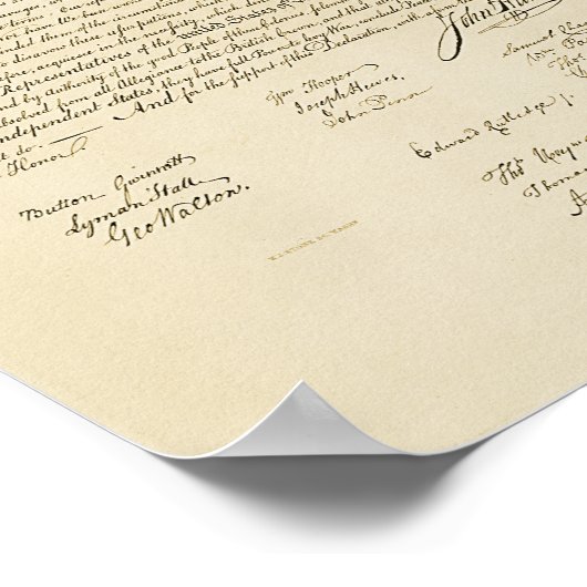 独立宣言ポスター ポスター (角)